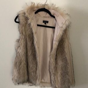 Top shop fur vest